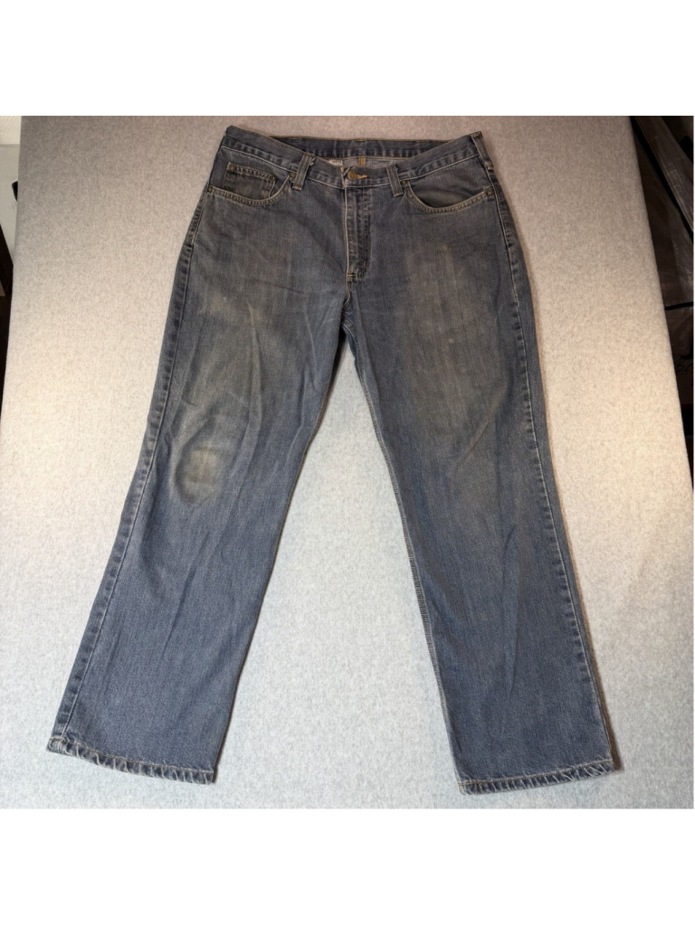 Carhartt Relaxed Fit Jeans 36x30 Faded Distressed Workwear Skater Denim Pants